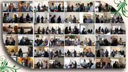 تجلیل از کارمندان ستاد مرکزی دانشگاه توسط رئیس دانشگاه دکتر اسماعیلی ندیمی