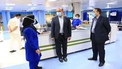 بازدید سرزده رئیس دانشگاه علوم پزشکی از بخش های بیمارستان علی بن ابیطالب(ع) رفسنجان